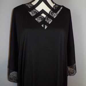 Black Joan Rivers MP 8/10 Caftan Loungewear